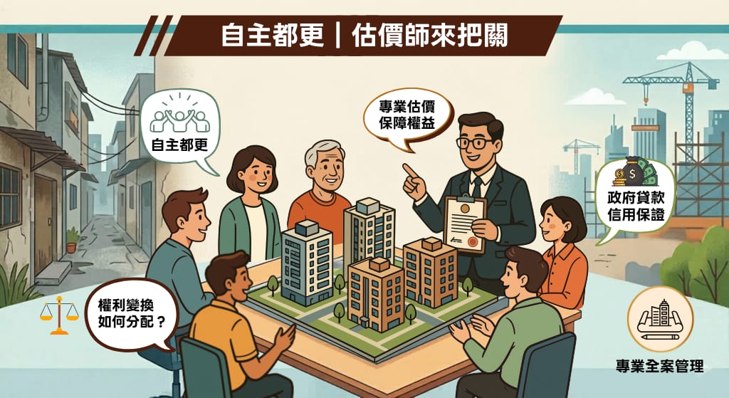 自主都更是機會還是挑戰?不動產估價師:這「關鍵角色」守護你家房地價值!